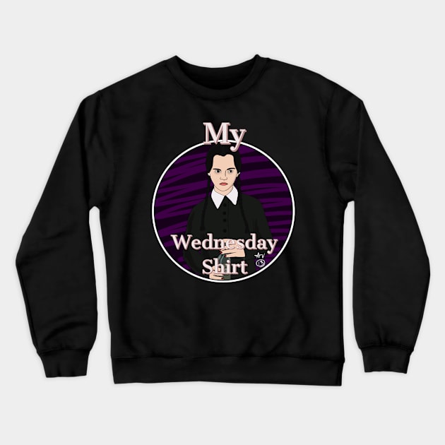 Wednesday Shirt Crewneck Sweatshirt by AndrewValdezVisuals